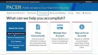 How to find US court case documents using PACER