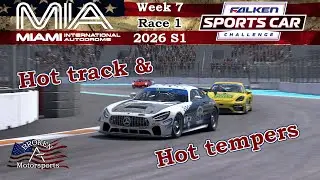 Sports Car Challenge GT4 - Miami International Autodrome - iRacing Road - Week 7 Race 1