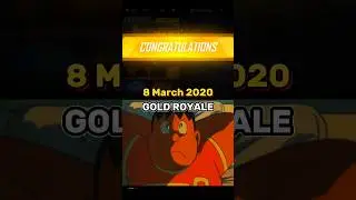 Rare Old Gold Royale Bundle in Free Fire 🔥 | Nostalgia for FF Legends #viral #shorts #freefire