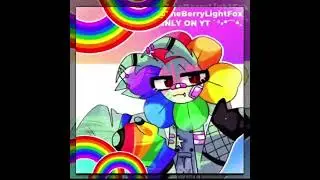 4 PEOPLE COLLAB!! | #dandysworld #shorts | ft: @TheBerryLightFox @Lilly._.Official-XD @Eevee_Cafe