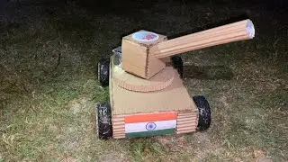 We made Amazing Army Tank Using cardboard || New creative army tank experiment video