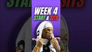 Week 4 Fantasy Football Start & Sits📊🏆 #fantasyfootballtips #fantasyfootball #nflweek4