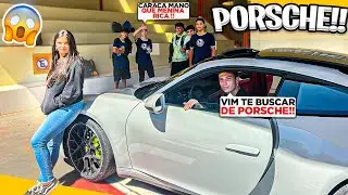 PEGUEI MINHA IRMÃ NA ESCOLA COM A NOVA PORSCHE