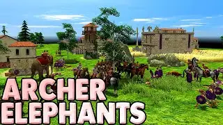 0AD Aggressive1v1 | Early RUSH into Elephant Archers