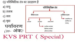 KVS PRT || Environment || Questions/Answers Series Part 12 || For All One Day Competetive Exam