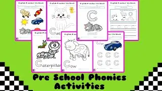 Letter C Worksheets | Pre-K English Language | Preschool Activities for homeschoolers