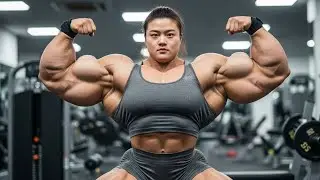 Lucy Muscle growth story - Fat Chinese girl bodybuilder 