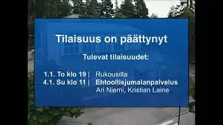 J&auml;rvenp&auml;&auml;n Saalem Jumalanpalvelus 28.12.2025 I Ari Niemi