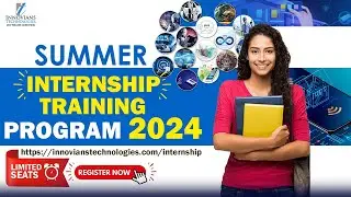 Summer Training & Internship Program 2024 | Register Now | Innovians Technologies