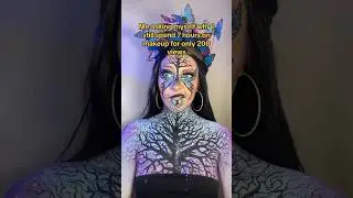 SFX BODY PAINT meme #makeup #beauty #sfxartist #zodiac #shorts