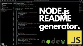 README Generator App with NODE.js Inquirer JavaScript