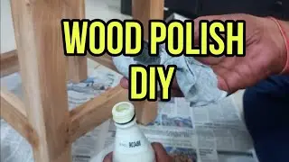 Wood Polishing DIY || Wooden Bar Stool Polish