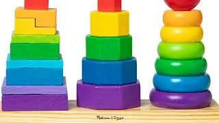 🧩 BEST Educational Toy for Toddlers? 😍 Melissa & Doug Geometric Stacker Review!