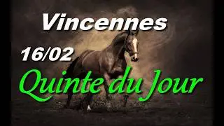 PRONOSTIC PMU QUINTE DU JOUR LUNDI 16 FEVRIER 2026