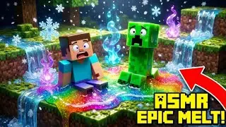 Minecraft Figures MELTING in Slime! ASMR Chaos 😱”
