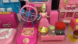 Mainan Warna Pink, Mainan Masak Masakan, Pink Kitchen Set, Princess, Kompor, Es Krim, Dispenser dll