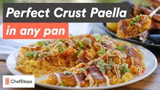 Perfect Crust Paella in Any Pan