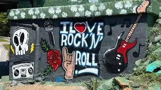 Today&rsquo;s art lesson from Graffiti Bridge with a first time rattle can painter.