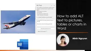 How to add alt text to images, tables and charts in a Word document #alttext