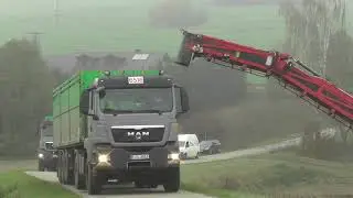 Zuckerrübenreinigung und Verladung mit dem Holmer Terra Felis 2 im Landkreis Regensburg Herbst 2018