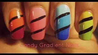 Candy Gradient Nails