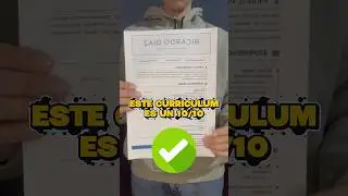 As&iacute; tiene que verse tu CV perfecto👀✅ #trabajo #curriculum #cvprofesional #empleo #cv