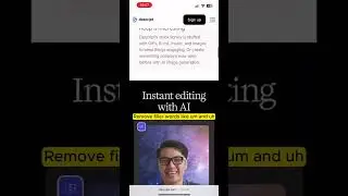 Edit Videos Just by Typing?! Descript AI Is Unreal 🎙️✨ #shorts