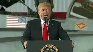 President Trump Addresses Marines At Miramar Air Station