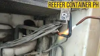 REPAIR LEAK AT CONDENSER COIL - DAIKIN REEFER CONTAINER