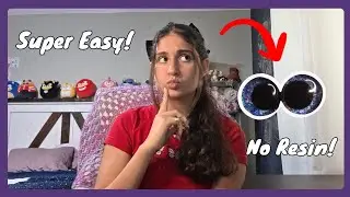 How to paint saftey eyes! (NO RESIN)