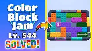 Color Block Jam Level 544 | Every Puzzle Solved! 🎯