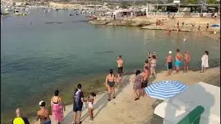 Malta beach ⛱️ shark 🦈 #europe #malta 
