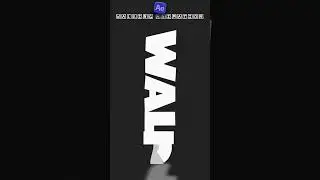 Walk Cycle Animation in After Effects | Text Walking Animation After Effects #aftereffectsedit