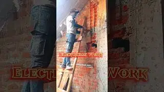 Electrician work Wall cutting #shortvideo #electricalwork #electricaljob electrical wall cutting