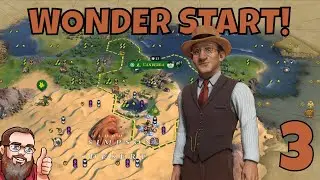 Civilization 6 - Wonder Start - John Curtin on Uluru! Civ 6 Australia Gameplay on Deity - Ep.3