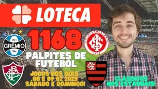 LOTECA 1168 - PALPITES DE FUTEBOL - PARA OS DIAS 08 E 09 02 2025 - CLÁSSICOS NOS ESTADUAIS!