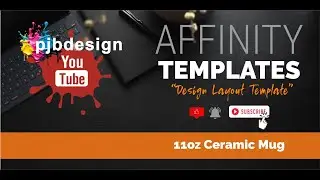Affinity 11oz Mug Design Layout Template