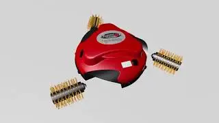 Grillbot Robotic Barbecue Grill Cleaner   Cleans Grill with Automatic Brass Brushes