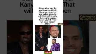 Kanye We failed Chris B That will never happen again #Shorts #KanyeWest #ChrisBrown #CancelCulture