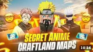 GOJO FREE FIRE GAME BIGGEST|ENTRY AND SECRET ANIME CRAFTLAND MAPS 