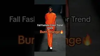 Fashion Fall Color Trend 2024 🔥orange 🧡 #fall #outfit