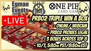 One Piece Card Game: PRB02 Triple Win A Box Tournament with @Risu_