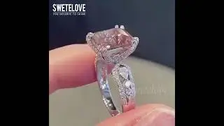 3ct Cushion Cut Pink Diamond Engagement Ring