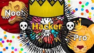 NOOB vs PRO vs HACKER in Agma.io ( Game Like Agar.io )