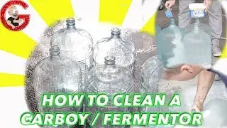 How To Clean a 5 Gallon Glass Carboy / Fermenter (Part 1)