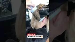 LONG BOB EASY BLOW-DRY: Complete Tutorial Linked Below! 🔥🔥🔥