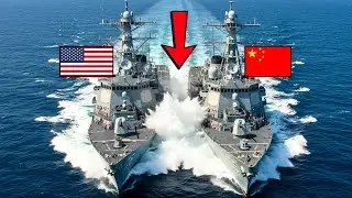 South China Sea Standoff! U.S. Aircraft Carrier Traps Chinese Warships