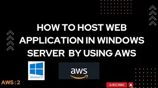 how to host a application using windows server|| #aws  #windows