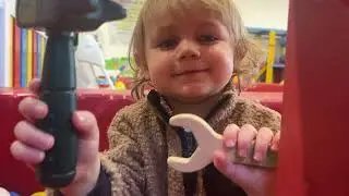 Roman Playing, naming colours and building at Little Legends Prescot 
