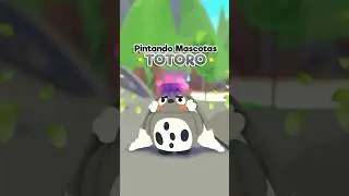 Pintando Mascotas 🍃TOTORO🍃#adoptme #roblox